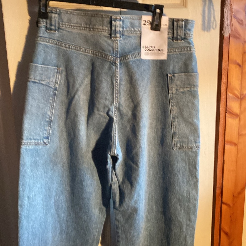 Joes NWT Phoebe Patch Pocket Button Fly High-Rise Barrel Leg Denim Jeans Size 29 - Picture 10 of 14